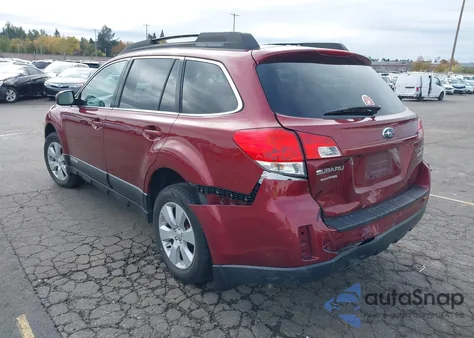 2011 Subaru Outback 2.5I Premium z USA, uszkodzony, nr VIN 4S4BRBGC6B3383370